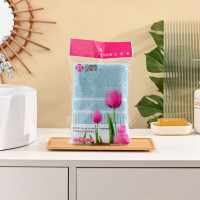 洁丽雅(grace)清柔-1C 洗脸 家用纯棉成人 男女全棉A类毛巾单条PP袋装 颜色随机