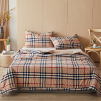 皮尔特保罗POLOB-2420色织水洗棉超柔夏被-宝利咖 150cm*200cm