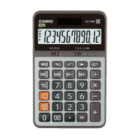 卡西欧 AX-120B 计算器 优智系列 中型窄体机双电源 企事业单位办公 12位