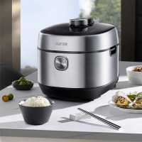苏泊尔(SUPOR)SY-50FH77Q鲜呼吸系列电压力锅5L家用2200W 6min速菜支持NFC精钢球釜双胆高压