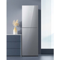 TCL R262P6-B极光银 两门冰箱家用262升一体双变频风冷无霜电冰箱