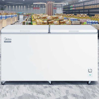 美的(Midea)BD/BC-521DKM(E) 521升卧式家用冰柜大容量冷藏柜冷冻柜家用冰箱大冷柜