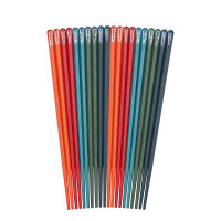 苏泊尔(SUPOR)TK2116Q 防滑防霉耐高温合金筷子家用一人一筷敦煌系列分色健康筷10双·彩盒装