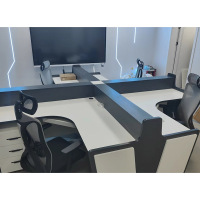 大嘉4人位办公卡座2830mm*2830mm*1000mm