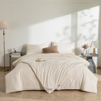 無印良品A类天然蚕丝被(千鸟格)夏MJ-B2024-0177-1米黄200*230cm(±2)cm 1500g