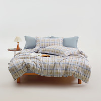 無印良品“纺品”磨毛绒四件套MJ-T2020-8格律被套200*230(±2)cm