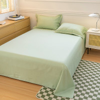 無印良品竹纤维床单三件套MJ-Q2024-0302水绿席床单-245*250cm(±2) 席枕套-48*74cm*2