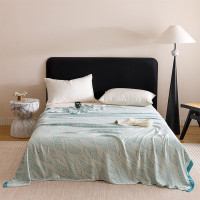 無印良品竹纤维盖毯MJ-Q2024-0311海之声150*200(±2)cm 650g