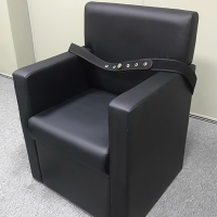 大嘉防撞软包咨询椅实木办公桌家具模拟法官谈话软包防撞桌工厂709款式