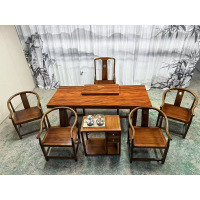 缘与君良XFC07茶桌:尺寸2000*800*750 材质:实木(一桌五椅加茶水柜)