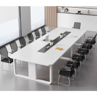 缘与君良XFB10三聚氰胺面环保颗粒板3000*1400*750会议桌(君)