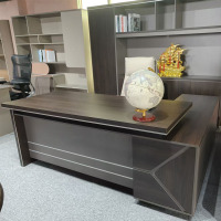 缘与君良XFT23班台桌 2000*1800*760 材质:三聚氰面环保颗粒板