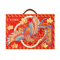 黄金果农凤栖梧桐礼盒虎皮红枣新疆红枣员工福利节日送礼 虎皮红枣580g*1盒