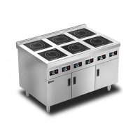 新火计MH6-K18D80名厨六头电煲仔炉201不锈钢1200*800*800+30