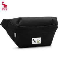 爱华仕(oiwas)斜挎包 OCY5653男女史努比联名款 休闲潮流胸包 韩版百搭学生时尚腰包黑色、黄色可选