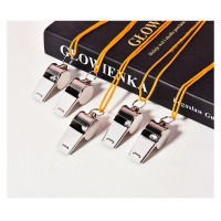 不锈钢口哨 哨子4*2cm 绳长42cm 10个装