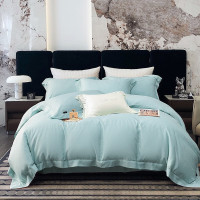 伊伊爱TJ0KY02301936莱赛尔50S纯色拼角四件套200*230cm(单位:套)
