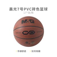 晨光PVC篮球7号经典砖色AST09326