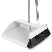 得力 得心LQ160- 扫把套装(带齿梳)(灰色)(扫把簸箕1套)