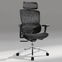 大嘉人体工学椅黑色PP脚架