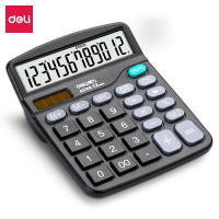 得力 837ES 桌面计算器 (黑)