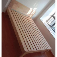 缘与君良JL0100 橡木床1.5*2米+环保椰棕床垫10cm