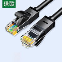 绿联20161 六类网线 3米千兆高速宽带网络线 CAT6类 监控线黑色