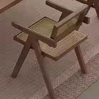 大嘉实木坐垫靠背定制软包橡木框架西皮海绵坐垫会议椅