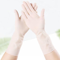 橡胶手套科邦一次性橡胶检查乳胶手套M号 50双/包