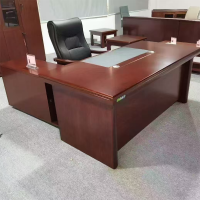 大嘉1.6米大班台办公桌+侧柜+活动柜