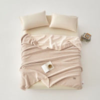 無印良品MJ-Q2025-0376 四季云锦羔羊绒复合毯200×230(±2)cm 1700g米驼