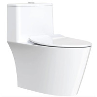 漩冲虹吸节水轻音无棱内壁连体马桶 箭牌AB11026