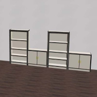 大嘉展示柜多层实木板800*295*1500mm