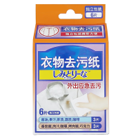 一次性衣物 小林去污纸衣服去除污渍应急便携湿巾 6片/盒