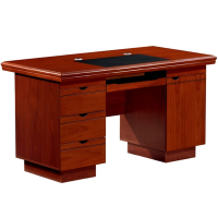 臻远中密度纤维板电脑桌1600W*800D*760H红胡桃