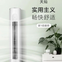 格力天灿系列2匹立柜空调 KFR-50LW/(50504)FNhAc-B1 新一级能效 变频冷暖圆柱形空调(皓雪白)