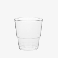 一次性杯子航空杯加厚硬塑杯透明 喇叭花6盎司200ml 20个/包