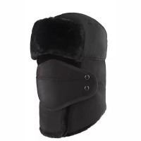 男女通用均码头围护脖款黑色帽子