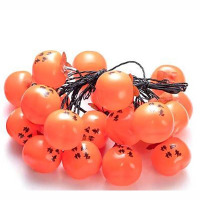 柿子灯串树上挂的彩灯5米18个柿子灯太阳能款