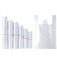 一次性白色背心袋双面4丝特厚30*45cm 50个/捆 (5斤装)