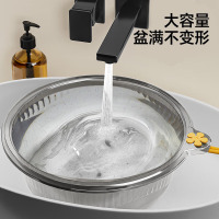 五月花壁挂式洗脸盆36cm大号加厚洗衣盆泡脚盆塑料盆洗菜盆学生环保透明