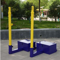 便携式 羽毛球气排球两用柱移动式手拔升降(2个/副)