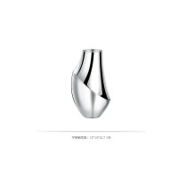 北欧简约软装饰客厅摆件插花花器不锈钢花瓶15*14*22.7CM