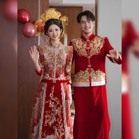 泰勒马丁 凤冠霞帔 情侣 2025新款新中式 高档礼服