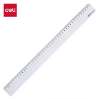 得力 6240塑料直尺 40cm 透明 单位:把