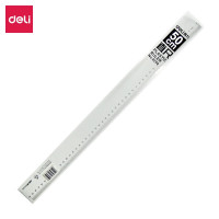 得力 6250塑料直尺50cm 透明 单位:把