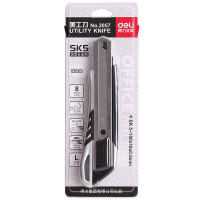 得力 2057美工刀 0.5*18*100mm 银色 单位:把