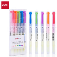 得力 S619双头荧光笔 5支/盒 混色单位:盒