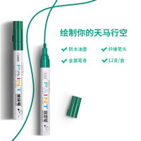 得力 S558油漆笔 绿色 单位:支