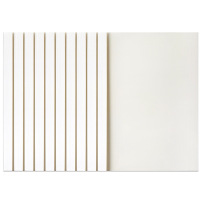 得力 3866 热熔封套4mm 装订26-35页 10个/包 白色 单位:包